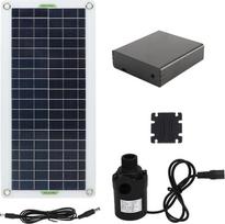 „Ausla“ saulės energijos rinkinys. Saulės energijos vandens siurblio rinkinys, 30 W, 800 LH, 12 V nuolatinės srovės saulės kolektorius su ABS metalo polikristaliniu siliciu, skirtas šiltnamiams, karavanams ir kempingams