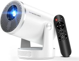 „Auto Focus“: „Magcubic Mini Projector 4K HY320pro“, projektorius su natūralia 1080p skiriamąja geba, 400 ANSI, 10000:1 kontrastu, automatinė trapecijos korekcija, „Wi-Fi 6“ ir „Bluetooth 5.4“, 4K projektorius namų kinui namuose, sode ir | Projektorius su