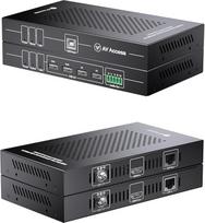 „AV Access“ HDMI USB KVM signalo prailginimo įrenginys, 50 m / 164 pėdų, 4K 60 Hz per Cat5e/6/6a/7, palaiko 2K@144Hz, 1080P@240Hz, 4 USB 2.0 prievadai, HDCP 2.2, be USB ir vaizdo signalo praradimo bei vėlavimo, POC, nepriklausomas EDID valdymas