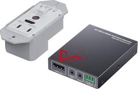 „AV Access“ USB-C ir HDMI sieninės plokštės prailgintuvas, jungiamas per Cat6/7 kabelį, iki 230 pėdų, 4K@60Hz