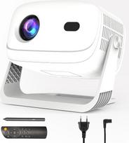 „B12“ mini projektorius su rašymo ir piešimo rašikliu | Namų kino projektorius su automatiniu fokusavimu, trapecijos iškraipymų korekcija ir 360° pasukimu