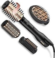 „BaByliss Big Hair Luxe“ besisukanti karšto oro šepetė-džiovintuvas su 4 priedais, skirtais plaukams ištiesinti, šukuoti, suteikti apimties ir formos; prabangus plaukų džiovintuvo šepetys, suteikiantis blizgesį ir švelnumą; testų nugalėtojas AS970E