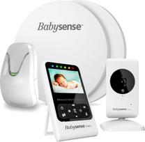 „Babysense“ vaiko stebėjimo vaizdo kamera su 2,4 colio ekranu ir vaiko judesių stebėjimo įrenginys su pranešimais realiuoju laiku, be kontakto, „2-in-1“, skirta naudoti tik namuose