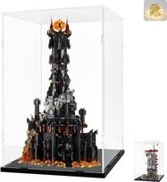 „Barad-dûr“ 76178 akrilo vitrina, 3 mm storio, skirta „Lego“ rinkiniui 10333 „Žiedų valdovas“ | Didelė skaidri plexiglaso vitrina, skirta „LEGO Daily Bugle“ figūrėlių kolekcijai, su LED apšvietimu, juodu vidumi, 50 x 35 x 85 cm