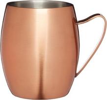 „Bar Craft“ 370 ml „Luxe Lounge“ nerūdijančio plieno dvigubos sienelės „Moscow Mule“ puodelis, vario spalvos