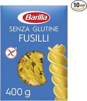 „Barilla“ makaronai „Fusilli“ be glitimo, pagaminti iš skanios kukurūzų ir ryžių mišinio – puikiai tinka sergantiems celiakija ar turintiems glitimo netoleranciją, 400 g (10 vnt. pakuotė)