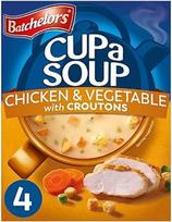 „Batchelors“ sriuba „Cup a Soup“ su vištiena ir daržovėmis bei skrudintais duonos kubeliais, 110 g