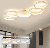 „Bayht“ LED lubinis šviestuvas, 100 cm, su nuotolinio valdymo pultu reguliuojamas šviesos stiprumas, baltas