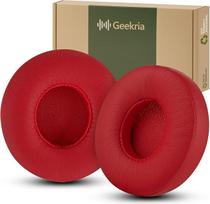 „Beats by Dr. Dre Solo2“, „Solo 2.0“ ant ausų dedamų ausinių atsarginės ausų pagalvėlės / ausų paminkštinimai / ausų kaušeliai / ausų dangteliai / ausinių pagalvėlių remonto detalės (raudonos)