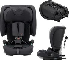 „Bebeconfort Ever & Go i-Size“ vaikų automobilinė kėdutė, 9–36 kg, nuo 15 mėnesių iki 12 metų, 76–150 cm, sulankstoma vaikų automobilinė kėdutė, kompaktiška ir lengva (6 kg), 15 galvos atramos padėčių, visiškai juoda