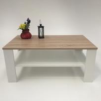 „Bea“ svetainės stalas „Sonoma Oak Light Rough-Sawn White Beatrice“ („Sonoma White“)