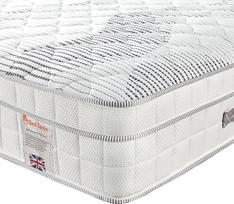 „Bed Centre“ mažas dvigulis čiužinys, 11 colių, su kišeninėmis spyruoklėmis, „Memory Foam“ sluoksniu, kvėpuojantis, 47 colių, vidutinio kietumo, su minkštu audiniu, ugniai atspariu sluoksniu, odai draugiškas, patvarus