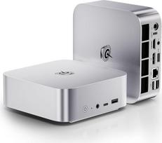 „Beelink“ mini kompiuteris SER8, „AMD Ryzen 7 8845HS“ (8C/16T, iki 5,1 GHz), 24GB DDR5 RAM, 1 TB M.2 PCIe 4.0 SSD, 4K trys ekranai, USB 4, HDMI, DP 1.4, BT 5.2, „Wi-Fi 6“, 2,5 G RJ45, mini žaidimų kompiuteris