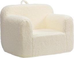 „BEJOY“ vaikų sofa, itin minkšta putų užpildyta vaikų kėdė, kreminė | Minkšta „Sherpa“ skaitymo sofa, ergonomiška kėdė vaikams, skirta vaikų kambariui, jaukus kampelis vaikams nuo 1, 2, 3 metų