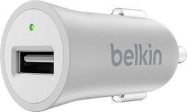 „Belkin Premium MixIt Fast“ 2,4 A USB automobilių įkroviklis su garantija prijungtai įrangai – sidabrinis