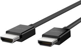 „Belkin“ aukštos kokybės itin greitasis HDMI 2.1 kabelis, 4K/„Dolby Vision“ HDR, užtikrinantis optimalų atkūrimą iš „Apple TV“, 2,2 m – juodos spalvos | Palaiko 4K@120Hz ir 8K@60Hz vaizdo įrašus, suderinamas su HDR, idealiai tinka žaidimų konsolėms, telev