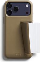 „Bellroy“ telefono dėklas – 3 kortelėms, skirtas „iPhone 17 Pro Max“ (odinis „iPhone“ dėklas, telefono piniginė) – chaki spalvos