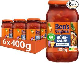 „Ben's Original Sauce“ saldžiarūgštis padažas su papildomomis daržovėmis, 6 vnt. po 400 g, rinkinys