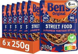 „Ben's Original Street Food“ japoniško stiliaus teriyaki makaronai, 6 x 250 g