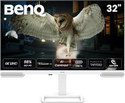 „BenQ EW3290U“ – 32 colių 4K monitorius su 98 % P3 spalvų aprėptimi, išskirtine „AI Contrast“ technologija, integruotais 2.1 kanalų garsiakalbiais su žemų dažnių garsiakalbiais, 1 USB Type-C jungtimi, 3 HDMI jungtimis, ergonomišku dizainu ir „Eye Care“ te