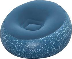 „Bestway Inflate-A-Chair“ pripučiama kėdė, 112 x 112 x 66 cm, mėlyna, pripučiama kėdė, skirta naudoti patalpose ir lauke, patogi kempingo kėdė, tvirta žaidimų kėdė paauglių kambariui, pagaminta iš tvirto vinilo