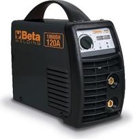 „Beta 1860BH/120A“ inverterinis suvirinimo aparatas, skirtas MMA suvirinimui naudojant rutilo, bazinių ir nerūdijančio plieno elektrodus; lengvas, su „Arcforce“, „Hot-Start“, „Antisticking“ ir termostato funkcijomis