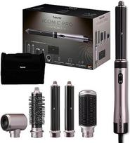 „Beurer Airstyler 5-in-1 Iconic Pro“ – daugiafunkcinis plaukų formavimo prietaisas, skirtas garbanoms, tiesinimui ir džiovinimui, švelnus oro srautas, tinkantis visų tipų plaukams, 5 antgaliai, plaukų džiovintuvas, garbanų suktukas, tiesintuvas