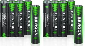 „BEVIGOR“ AAA 1100 mAh 1,2 V baterijos, didelės talpos AAA NiMH įkraunamos baterijos, 8 vnt. pakuotė, iš anksto įkrautos (2 pakuotės)