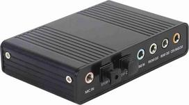 „Bewinner“ išorinė USB 5.1 garso plokštė, 6 kanalų erdvinio garso USB garso plokštė, skaitmeninis optinis SPDIF garso išvesties adapteris, skirtas kompiuteriui ir nešiojamajam kompiuteriui