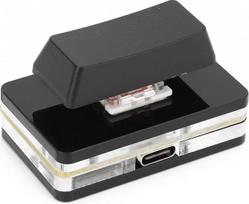 „Bewinner“ programuojama makro klaviatūra kompiuteriui su 1 mygtuku, individualizuota USB klaviatūra, mechaninė RGB OSU klaviatūra, laidinė USB-C individualizuota (juoda)
