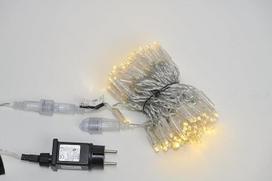 „Bi-Color“ serija – LED girliandos su maitinimo kabeliu, 10 m, 100 šiltos baltos ir šaltos baltos spalvos LED lempučių, 11 režimų, skaidrus kabelis, išplečiamos iki 80 m, IP67, atsparios oro sąlygoms, skirtos naudoti viduje ir lauke
