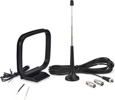 „Bingfu“ DAB FM radijo antena, FM strypinė antena su magnetiniu pagrindu ir 3 m prailginimo kabeliu, suderinama su „Yamaha“, „JVC“, „Sony“ ir „Bose“ radijo imtuvais