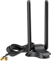 „Bingfu WiFi 7 / 6E“ trijų dažnių juostų WLAN antena su magnetiniu pagrindu, 2 m kabelis