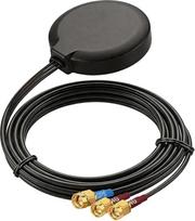 „Bingfu“ 4G LTE MIMO GPS antena su SMA jungtimi, magnetiniu pagrindu ir lipniu tvirtinimu | Skirta mobiliesiems maršrutizatoriams, pramoniniams šliuzams, IoT įrenginiams, transporto priemonių ryšio sistemoms ir GPS sistemoms su 2 LTE ir 1 GPS prievadais.