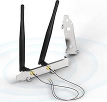 „Bingfu“ WLAN antena (2,4/5,8 GHz) su M.2 NGFF kabeliu ir PCIe lizdo plokštele