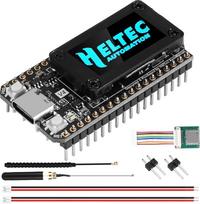 „Binghe LoRa ESP32 V4“ plokštė su „Meshtastic LoRa ESP32 V4“ „Wi-Fi“ ir „Bluetooth“ plokšte, turinti GPS ir 868 MHz anteną, 0,96 colio OLED ekraną, 1262 lustą, ESP32-S3R2 mikrovaldiklį, 16M „Flash“ atmintį; suderinama su „Arduino IoT“