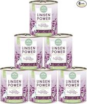 „Bio Linsen Power“ veganiškas šunų maistas, šlapias maistas, be glitimo, 6 x 800 g