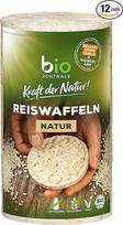„biozentrale“ ekologiškos ryžių vaflės „Natur“ | 12 vnt. pakuotė (12 x 100 g) | Ląstelienos šaltinis | Veganinis produktas | Be glitimo | Pagardintos sezamu