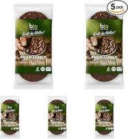 „biozentrale“ ryžių vafliai su tamsaus šokolado glazūra | 100 g | Veganiniai ir be glitimo | Ląstelienos šaltinis | Nekepti (5 vnt. pakuotė)