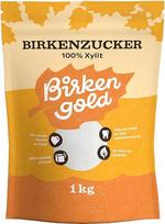 „Birkengold“ beržų cukraus ksilitolis, 1 kg maišas | 100 % ksilitolis iš Suomijos | Pagamintas iš beržų ir bukų žievės | Tinka veganams | 40 % mažiau kalorijų nei cukrus | Be glitimo | Nežalingas dantims