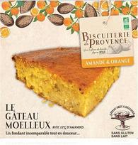 „Biscuiterie de Provence“ migdolų pyragas su apelsinų gabaliukais, iškeptas be miltų, ekologiškas, be glitimo, 225 g