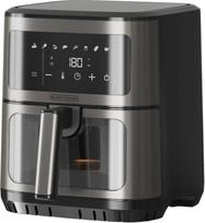 „Black+Decker“ – karšto oro keptuvė be aliejaus BXAF2501E | 1600 W | 6,5 l | 8 programos | jutiklinis ekranas | temperatūra 80–200 °C | stebėjimo langelis | tolygus kepimas | laikmatis | garso signalas