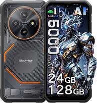 „Blackview Fort 2“ lauko telefonai be sutarties, 24GB + 128GB / 2 TB, lauko išmanusis telefonas su „Android 15“, 6,56 colių HD+ ekranas, 16 MP AI kamera, 5000 mAh, IP68 atsparus vandeniui statybvietės telefonas, 4G/NFC/OTG/GPS/FM, juodos spalvos