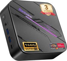 „Blackview MP100 Pro Win 11 Pro“ mini kompiuteris, kompaktiškas stalinis kompiuteris su „AMD Ryzen 7430U“ procesoriumi, 16GB RAM (greitasis 3733 MT/s), 512GB SSD, 4K 144 Hz trys ekranai, „Wi-Fi 6“ / „Bluetooth 5.2“, skirtas namų biurui