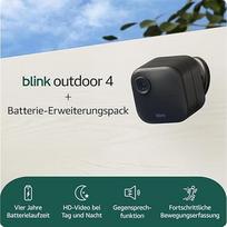 „Blink“ kamera (Outdoor 4) + baterijos išplėtimo rinkinys | Belaidė HD išmanioji apsaugos kamera, ketverių metų baterijos veikimo trukmė, patobulintas judesio aptikimas, suderinama su „Alexa“ | 1 kameros sistema | IP65