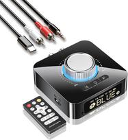 „Bluetooth 6.0“ Hi-Fi imtuvas, „Bluetooth“ garso adapteris su LED ekranu, 2 RCA / 3,5 mm AUX jungtys, USB / TF kortelių atkūrimas ir laisvų rankų funkcija, skirtas išmaniesiems telefonams, namų kino sistemoms, automobiliams, televizoriams, kompiuteriams,