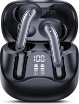 „Bluetooth“ ausinės su hibridiniu aktyviuoju triukšmo slopinimu, belaidės „Bluetooth 5.4“ ausinės, 6 mikrofonai, 49 valandų grojimo laikas, galingi žemieji dažniai, 8 ekvalaizerio režimai, valdymas per programėlę, belaidis įkrovimas, „Multipoint“