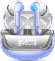 „Bluetooth“ ausinės, belaidės „Bluetooth 5.4“ ausinės su ENC triukšmo slopinimo mikrofonu, belaidės ausinės su giliais baisais, IP7 atsparumo vandeniui belaidės ausinės, 45 val. veikimo „Bluetooth“ ausinės, LED ekranas