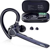 „Bluetooth“ ausinės, belaidis „V5.4“ laisvų rankų telefonas su „CVC 8.0“ ir „ENC“ dvigubu mikrofonu, „Bluetooth“ ausinės su 90 val. grojimo trukme, mikrofono išjungimo funkcija, galimybė prijungti du įrenginius – tinka biurui, verslui ir vairavimui, mėlyn