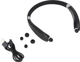 „Bluetooth“ ausinės, SX-991 – sulankstomos, ant kaklo kabinamos, teleskopinės ausinės su mikrofonu, skirtos triukšmo slopinimo ausinėms (juodos)